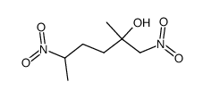 2-methyl-1,5-dinitro-hexan-2-ol Structure