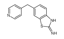 6-(4-Pyridinylmethyl)-1,3-benzothiazol-2-amine结构式