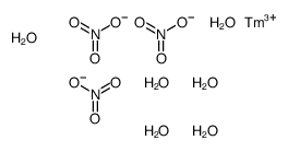 thulium(+3) cation trinitrate hexahydrate结构式