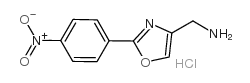 2-(4-NITRO-PHENYL)-OXAZOL-4-YLMETHYLAMINE HCL structure