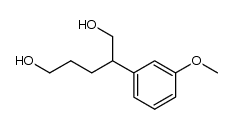 2-(3-methoxyphenyl)pentane-1,5-diol Structure