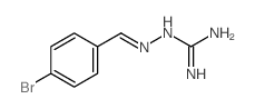 2-[(4-bromophenyl)methylideneamino]guanidine结构式