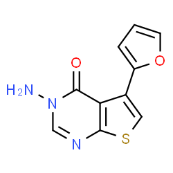 3-Amino-5-(2-furyl)thieno[2,3-d]pyrimidin-4(3H)-one Structure