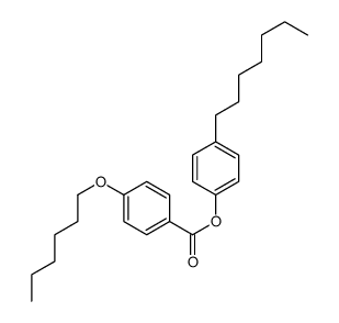 (4-heptylphenyl) 4-hexoxybenzoate Structure