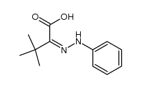 3,3-dimethyl-2-oxo-butanoic acid phenyhydrazone Structure
