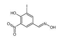 3-Jod-4-hydroxy-5-nitro-benzalhydroxylamin结构式