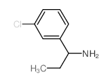 1-(3-氯苯基)-1-丙胺结构式