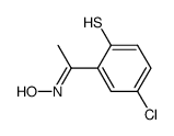 1-(5-chloro-2-mercapto-phenyl)-ethanone oxime结构式