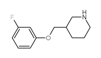 3-[(3-氟苯氧基)甲基]哌啶盐酸盐结构式