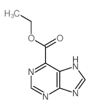 9H-Purine-6-carboxylicacid, ethyl ester结构式