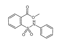 methyl 2-(anilinosulfonyl)benzoate结构式