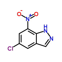 5-Chloro-7-nitro-1H-indazole Structure