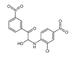 2-(2-chloro-4-nitroanilino)-2-hydroxy-1-(3-nitrophenyl)ethanone结构式