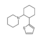 1-(2-thiophen-2-ylcyclohexyl)piperidine Structure