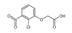 2-Chlor-3-nitro-phenoxy-essigsaeure Structure