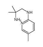 2-甲基-N1-(5-甲基-2-吡啶)-1,2-丙二胺结构式