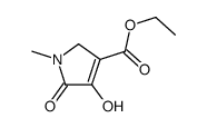 ethyl 4-hydroxy-1-methyl-5-oxo-2H-pyrrole-3-carboxylate Structure