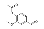 4-Formyl-2-methoxyphenyl acetate Structure