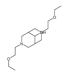 3,7-bis(2-ethoxyethyl)-3,7-diazabicyclo[3.3.1]nonan-9-ol结构式