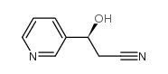 3-Pyridinepropanenitrile,beta-hydroxy-,(betaS)-(9CI) Structure