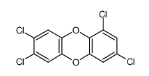 1,3,7,8-Tetrachlorodibenzo-p-dioxin structure