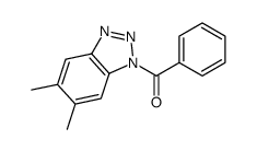 (5,6-dimethylbenzotriazol-1-yl)-phenylmethanone Structure