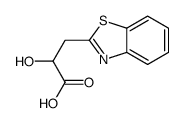 2-Benzothiazolepropanoicacid,alpha-hydroxy-(9CI) structure