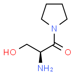 Pyrrolidine, 1-[(2S)-2-amino-3-hydroxy-1-oxopropyl]- (9CI)结构式