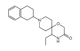 5-ethyl-9-(1,2,3,4-tetrahydro-naphthalen-2-yl)-1-oxa-4,9-diaza-spiro[5.5]undecan-3-one结构式