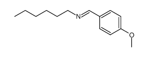 N-(4-methoxybenzylidene)hexan-1-amine结构式