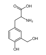 2-amino-3-[4-hydroxy-3-(hydroxymethyl)phenyl]propanoic acid结构式