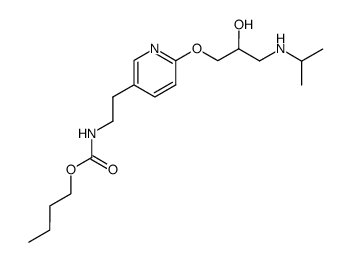 {2-[6-(2-Hydroxy-3-isopropylamino-propoxy)-pyridin-3-yl]-ethyl}-carbamic acid butyl ester Structure