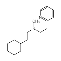 2-Pyridineethanamine,N-(2-cyclohexylethyl)-N-methyl- structure