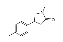 1-methyl-4-(4-methylphenyl)pyrrolidin-2-one Structure