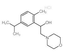 1-(2-methyl-5-propan-2-yl-phenyl)-2-morpholin-4-yl-ethanol structure