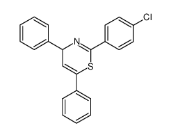 2-(4-chlorophenyl)-4,6-diphenyl-4H-1,3-thiazine结构式