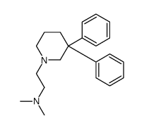 2-(3,3-diphenylpiperidin-1-yl)-N,N-dimethylethanamine结构式