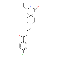 5-Ethyl-9-[3-(p-chlorobenzoyl)propyl]-1-oxa-3,9-diazaspiro[5.5]undecan-2-one Structure