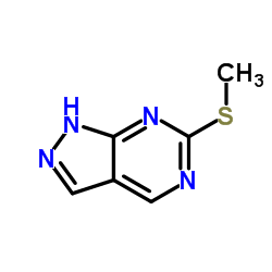 6-(Methylthio)-1H-pyrazolo[3,4-d]pyrimidine structure