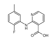 2-(2-fluoro-5-methylanilino)pyridine-3-carboxylic acid Structure