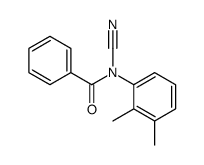 N-cyano-N-(2,3-dimethylphenyl)benzamide结构式