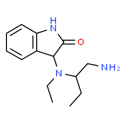 3-[[1-(Aminomethyl)propyl]ethylamino]-1,3-dihydro-2H-indol-2-one结构式