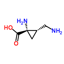 Cyclopropanecarboxylic acid, 1-amino-2-(aminomethyl)-, (1S,2S)- (9CI) picture