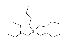 (N,N-Diethylaminomethyl)tri-n-butylzinn结构式