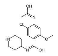 4-acetamido-5-chloro-2-methoxy-N-piperidin-4-ylbenzamide Structure