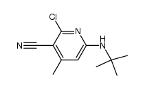 6-t-butylamino-2-chloro-3-cyano-4-methylpyridine结构式