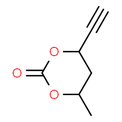 1,3-Dioxan-2-one, 4-ethynyl-6-methyl- (9CI) structure