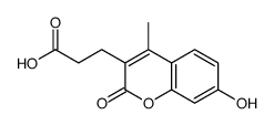 3-(7-HYDROXY-4-METHYL-2-OXO-2H-CHROMEN-3-YL)-PROPIONIC ACID structure
