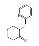 2-pyridin-2-ylsulfanylcyclohexan-1-one结构式