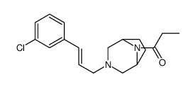 3-[3-(m-Chlorophenyl)allyl]-8-propionyl-3,8-diazabicyclo[3.2.1]octane结构式